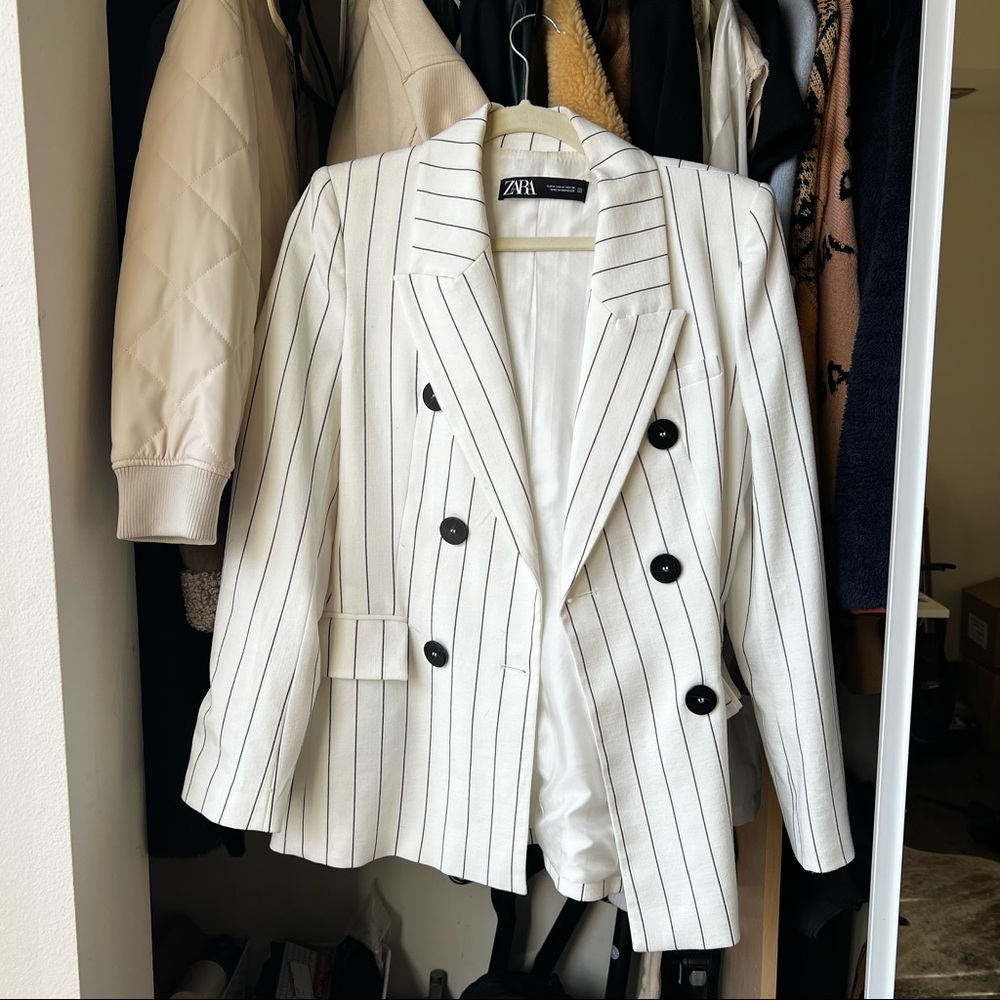 Zara pinstriped blazer